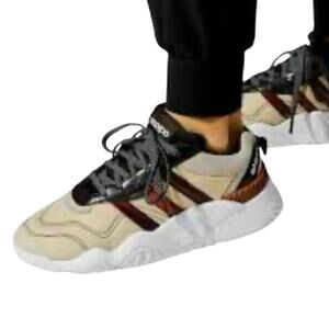 ADIDAS X ALEXANDER WANG AW Turnout Trainer Core Black-Light Brown-Bright Red 6.5